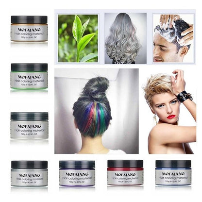 Haarkleur Wax Unisex Wateroplosbaar met Natuurlijke Extracten