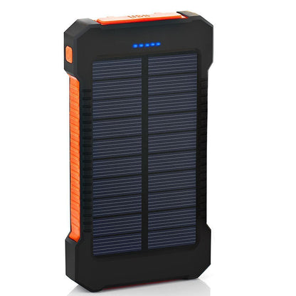 Waterdichte Powerbank Zonne-Energie met LED-Lader voor Fiets en Kampen