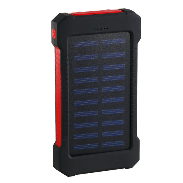Waterdichte Powerbank Zonne-Energie met LED-Lader voor Fiets en Kampen