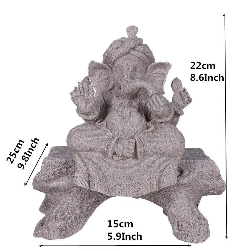 Hindoe Ganesha Beeld Olifant God Figuur voor Huisdecoratie