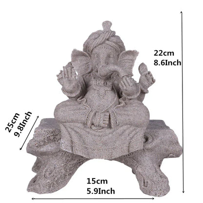 Hindoe Ganesha Beeld Olifant God Figuur voor Huisdecoratie