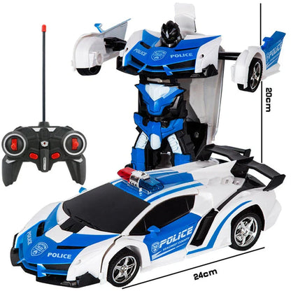 RC Auto Robot Transformer – 2-in-1 Afstandsbediening met Licht en Geluid