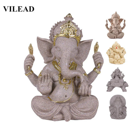 Hindoe Ganesha Beeld Olifant God Figuur voor Huisdecoratie