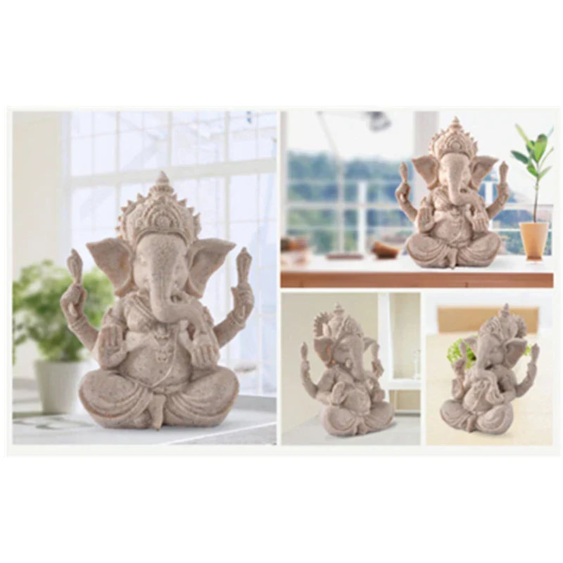 Hindoe Ganesha Beeld Olifant God Figuur voor Huisdecoratie