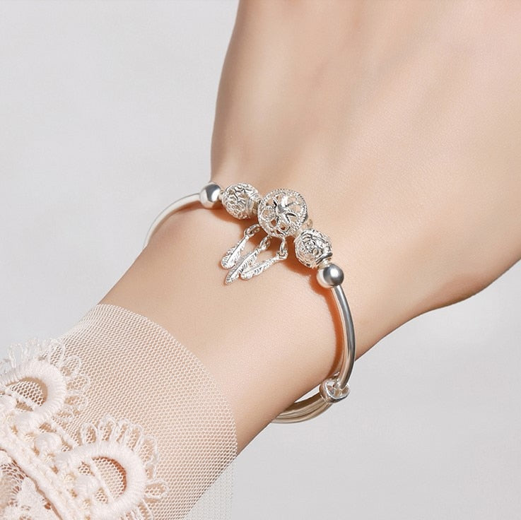 Dromenvanger Armband Zilveren Bangle Sieraden