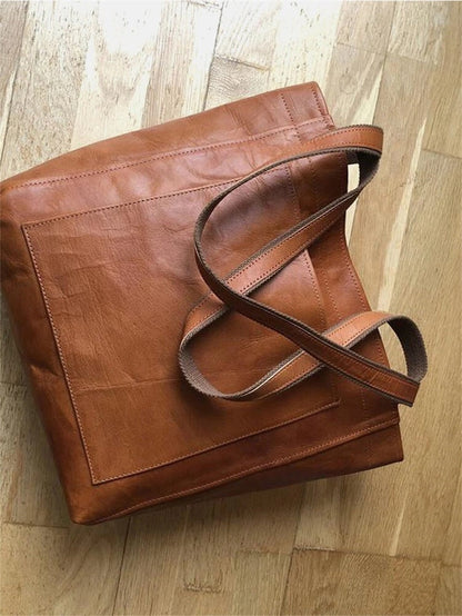 Luxe Lederen Handtas voor Vrouw Mode