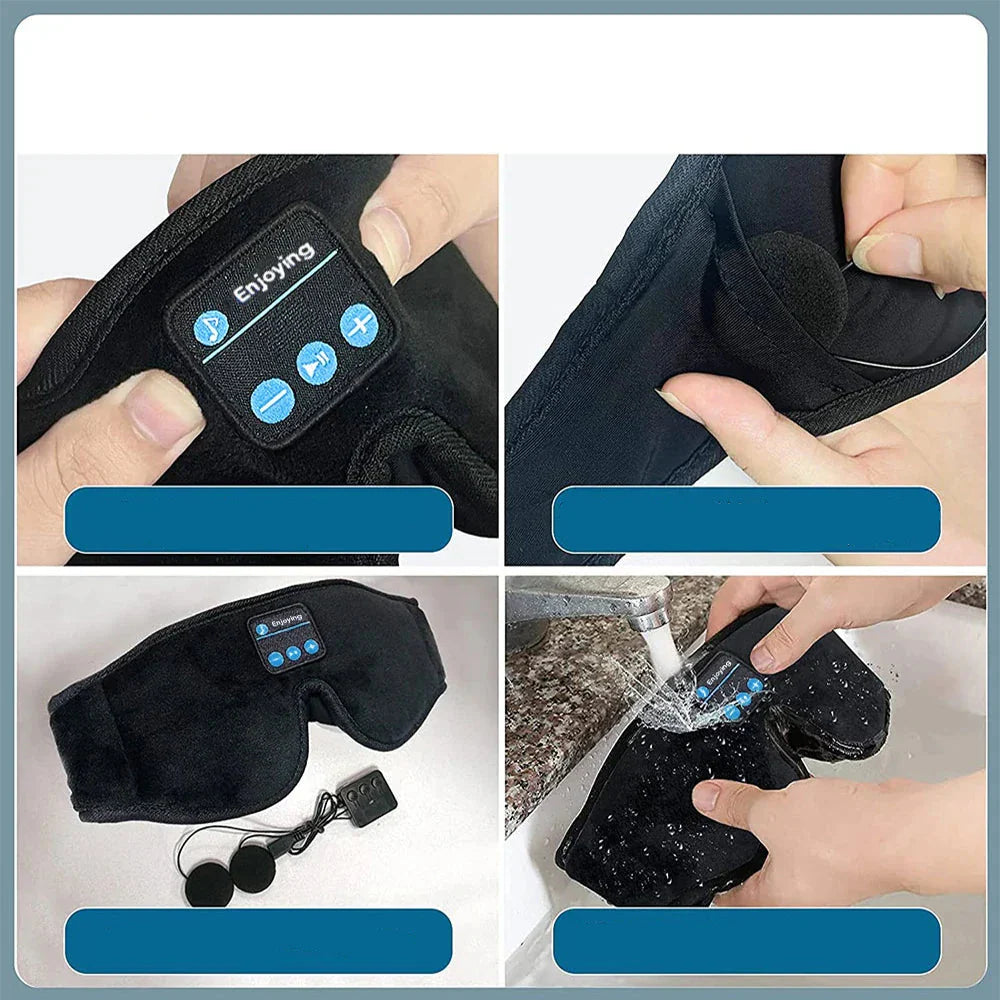 Bluetooth Slaapmasker met HD Geluid voor Ononderbroken Slaap