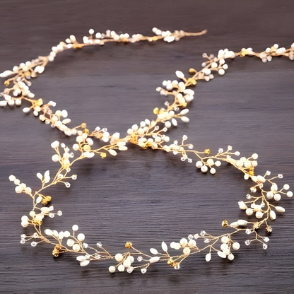 Valentijnsdag Haarsieraad met Parels Elegant Haarclip
