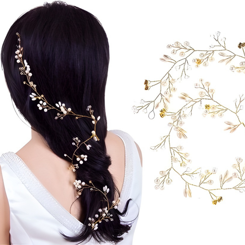 Valentijnsdag Haarsieraad met Parels Elegant Haarclip - Velinix