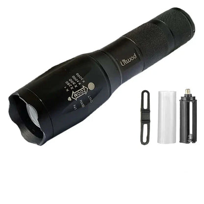 LED Zaklamp Tactisch met 5 Standen en Zoomfunctie