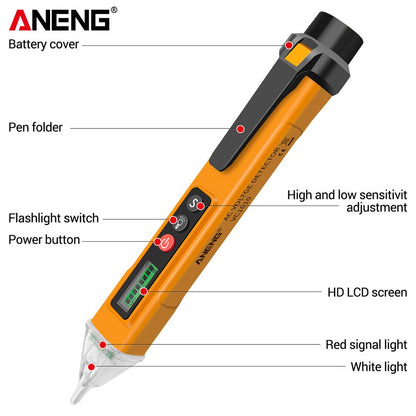 AC DC Spanningsdetector Pen voor Elektrische Veiligheid