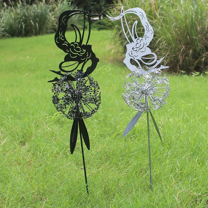 Tuinsculptuur Feeën en Paardenbloemen Figuur