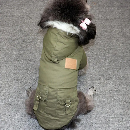 Warme Hondenjas met Capuchon voor Winterse Dagen