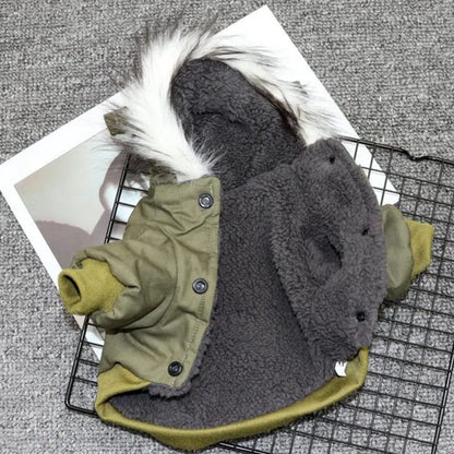 Warme Hondenjas met Capuchon voor Winterse Dagen