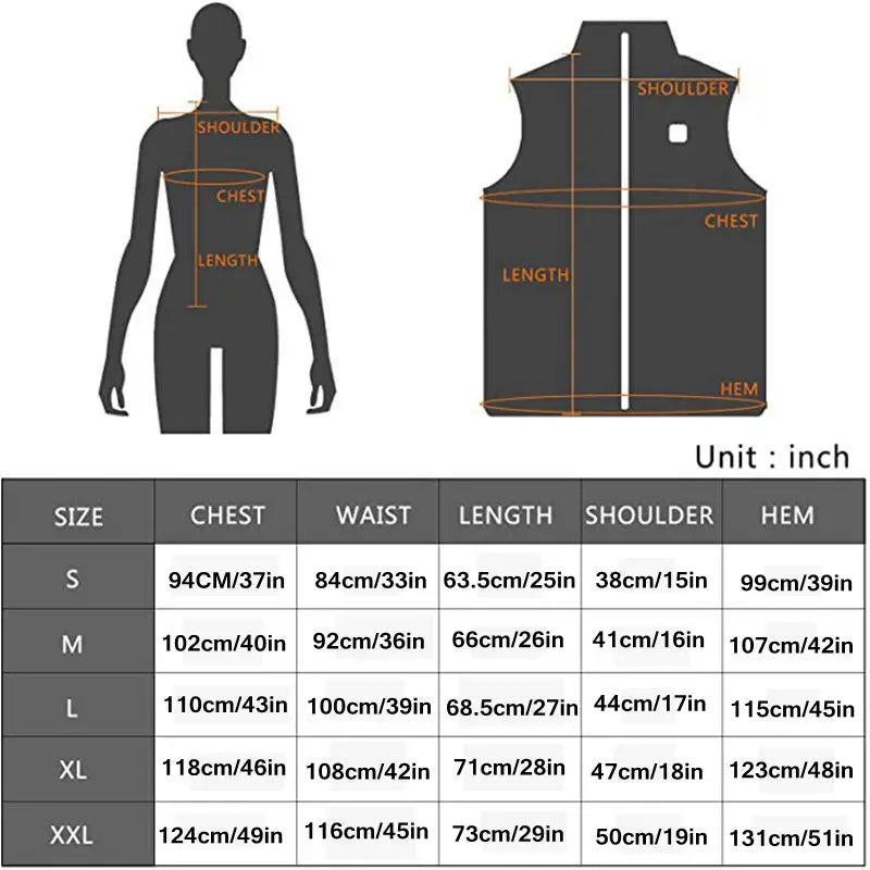 Dames Thermisch Vest USB Verwarmd Infrarood Winterjas