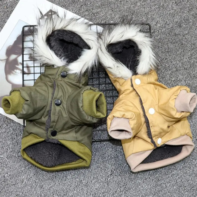 Warme Hondenjas met Capuchon voor Winterse Dagen