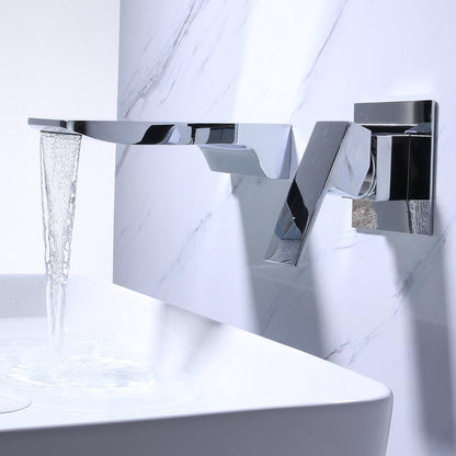 Wandkraan Badkamer Keuken Modern Design Chromen