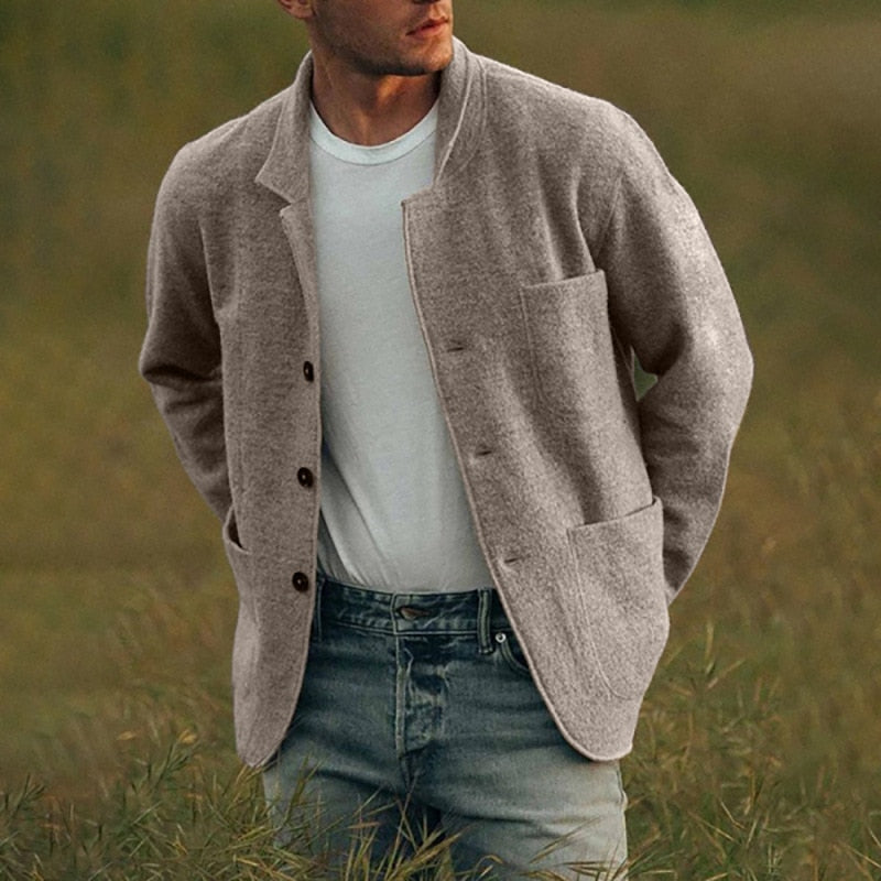 Vest Mannen Jelle Knoopsluiting Casual Stijl - Velinix