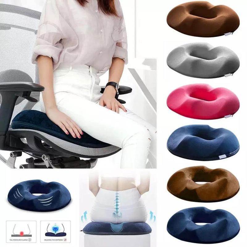Zitkussen Memoryschuim Donutvorm voor Rugpijn Verlichting