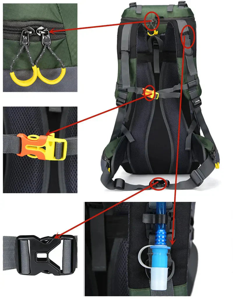 Waterdichte Rugzak 60L Grote Reistas