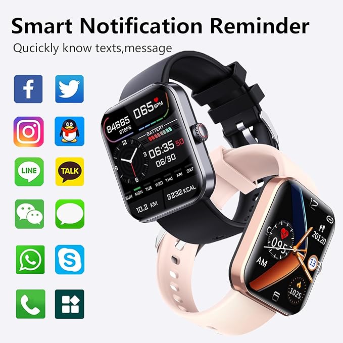HealthSense Pro – Slimme gezondheidswatch met bloeddruk-, hartslag- en slaapmonitoring 6