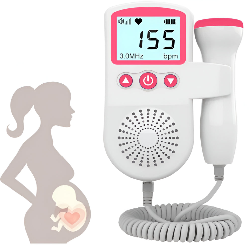 Baby Hartslagmeter Fetal Doppler Zwangerschap LCD Scherm