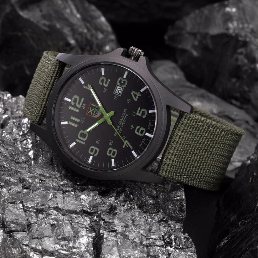 Militair Horloge Tactisch Waterdicht met Nylon Band - Velinix