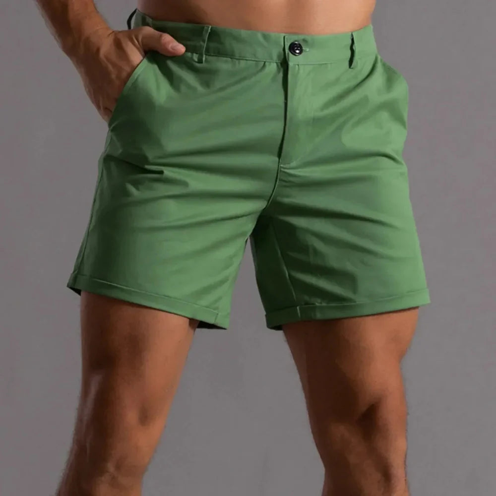 Heren Katoenen Shorts Comfortabel Zomer Chino Shorts