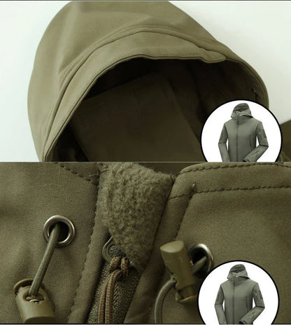 Heren Softshell Jas Waterdicht en Ademend voor Outdoor