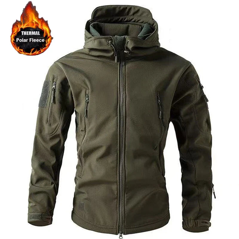 Heren Softshell Jas Waterdicht en Ademend voor Outdoor
