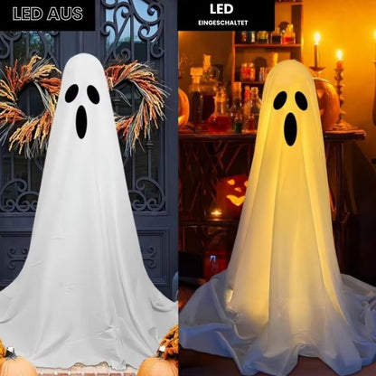 Spookachtige LED Lamp met Zijden Stof en Dimbare Verlichting