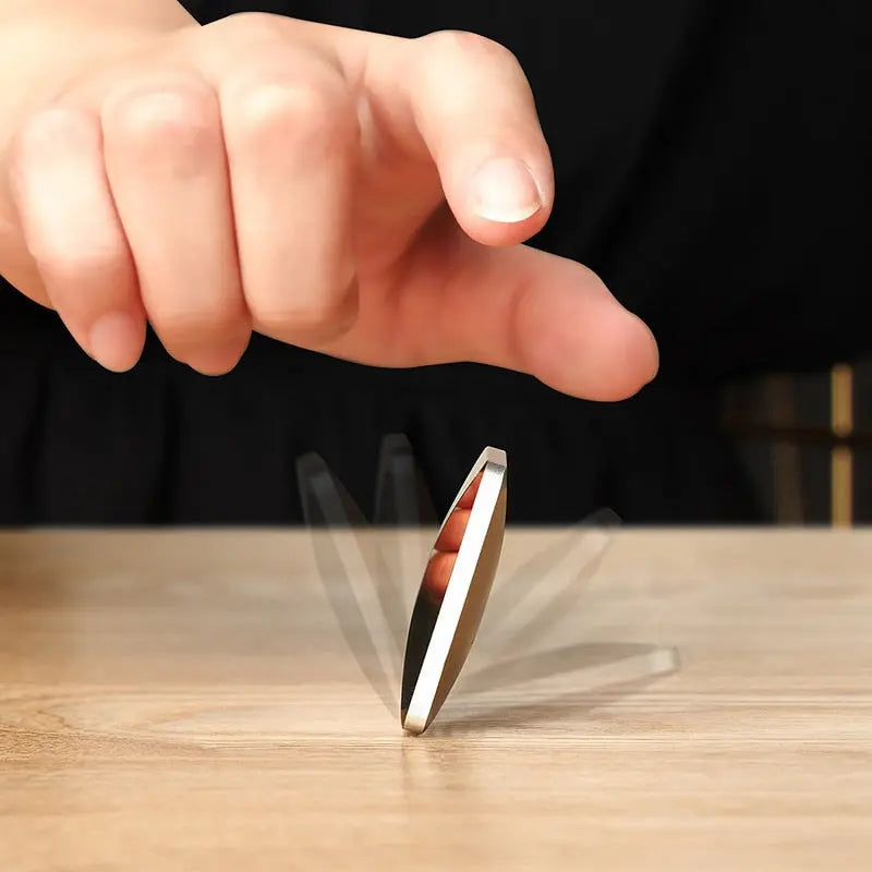 Fidget Spinner Metaal met Klikgeluid en Soepele Draaiing