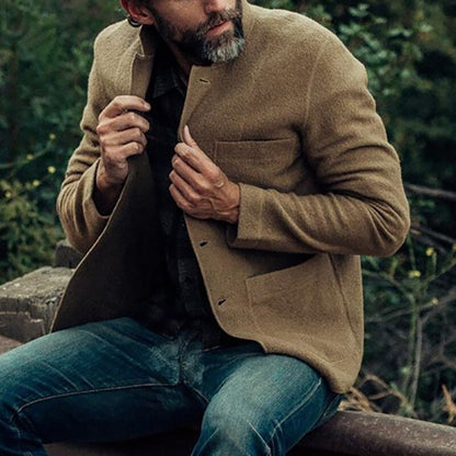 Vest Mannen Jelle Knoopsluiting Casual Stijl