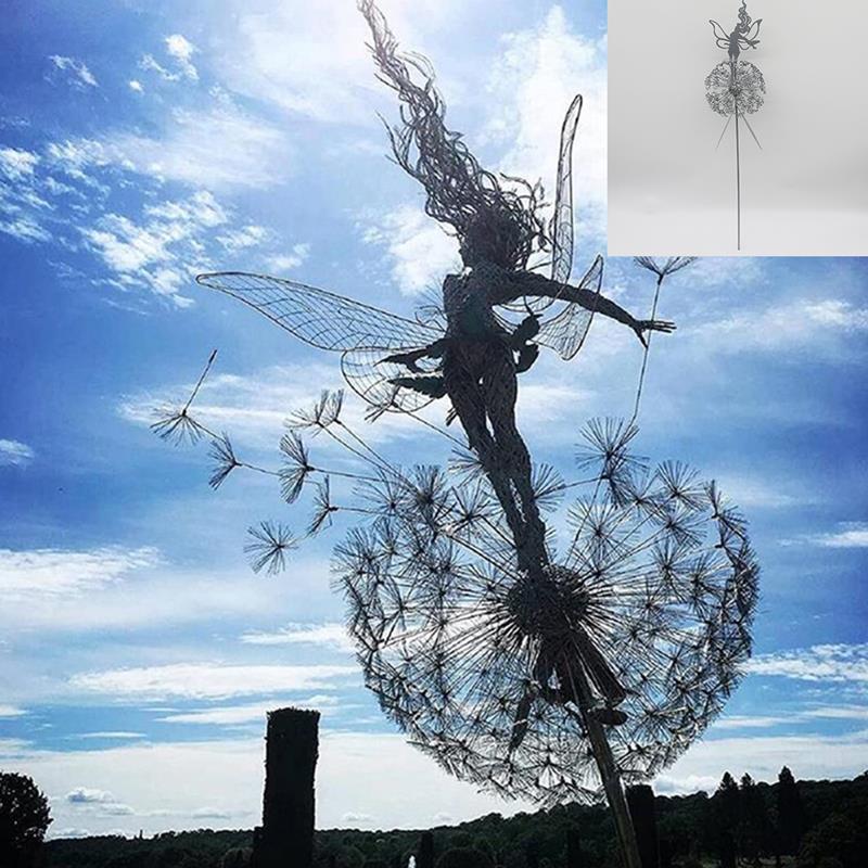 Tuinsculptuur Feeën en Paardenbloemen Figuur
