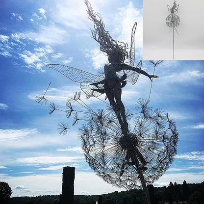 Tuinsculptuur Feeën en Paardenbloemen Figuur