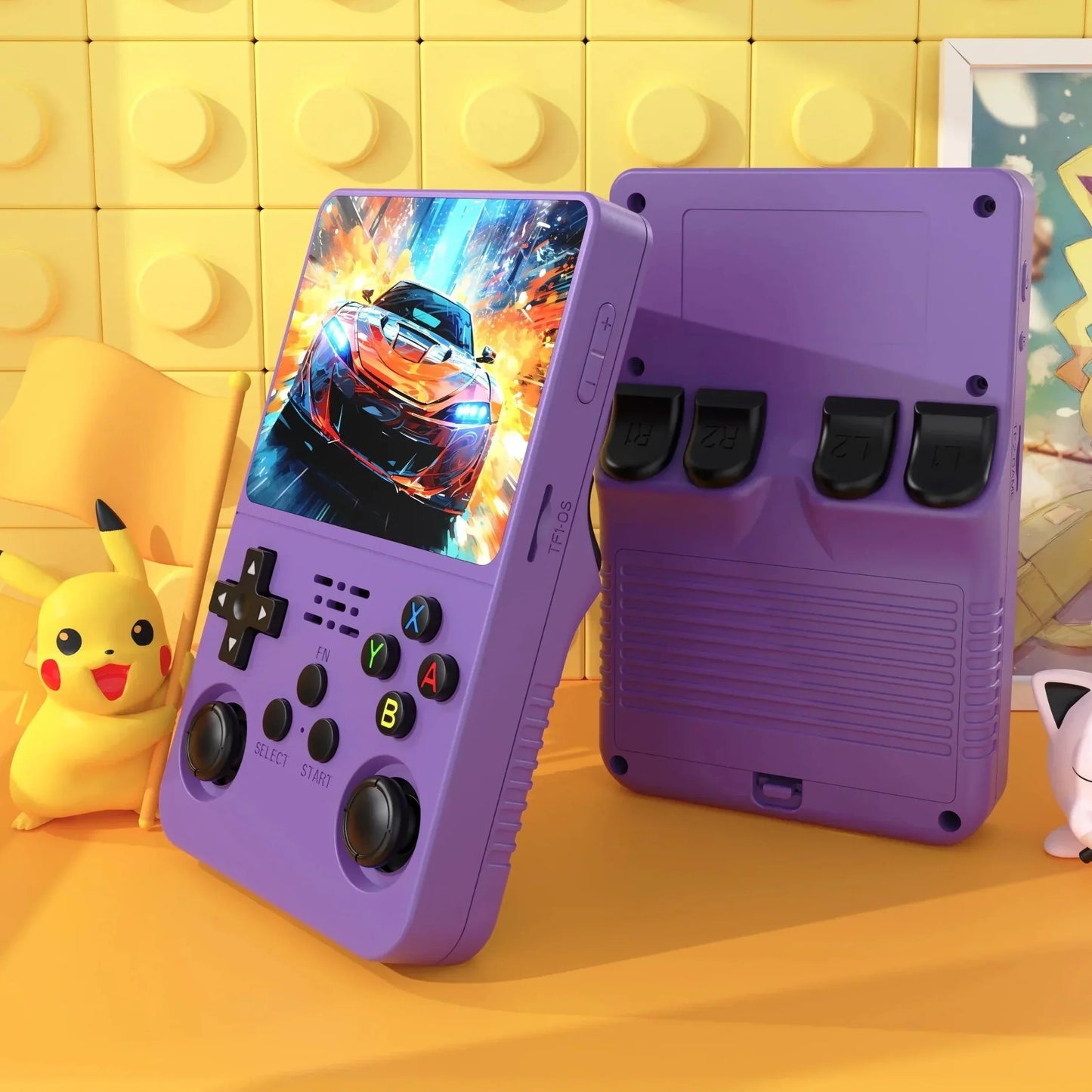 Retro Handheld Spelcomputer met IPS Scherm en Dubbele Controller - Velinix