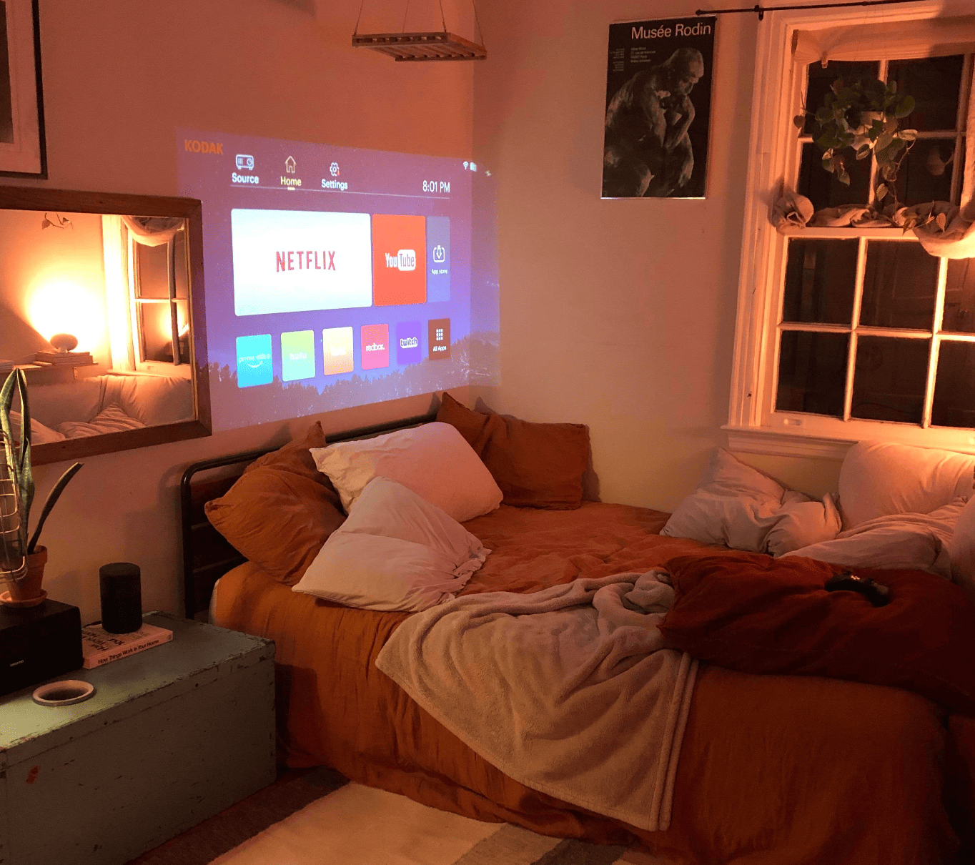 Compacte Mini Projector voor Groot Scherm tot 120 inch met HDMI en USB