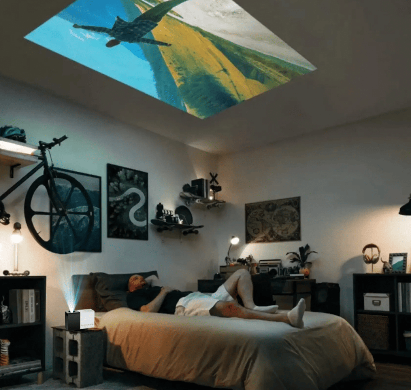 Compacte Mini Projector voor Groot Scherm tot 120 inch met HDMI en USB