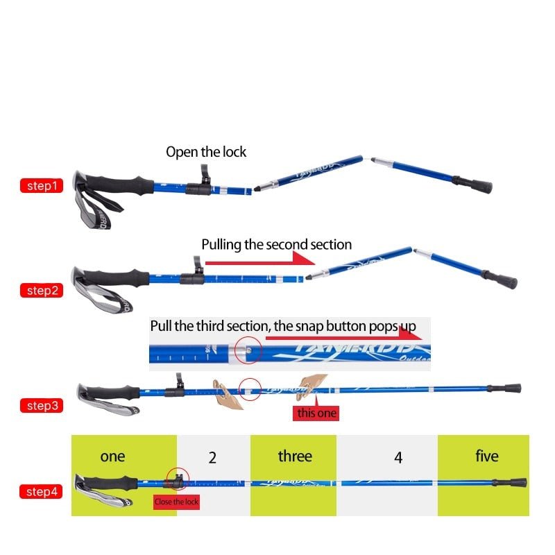 HikePro™ – Premium Opvouwbare Wandelstok voor Avonturiers