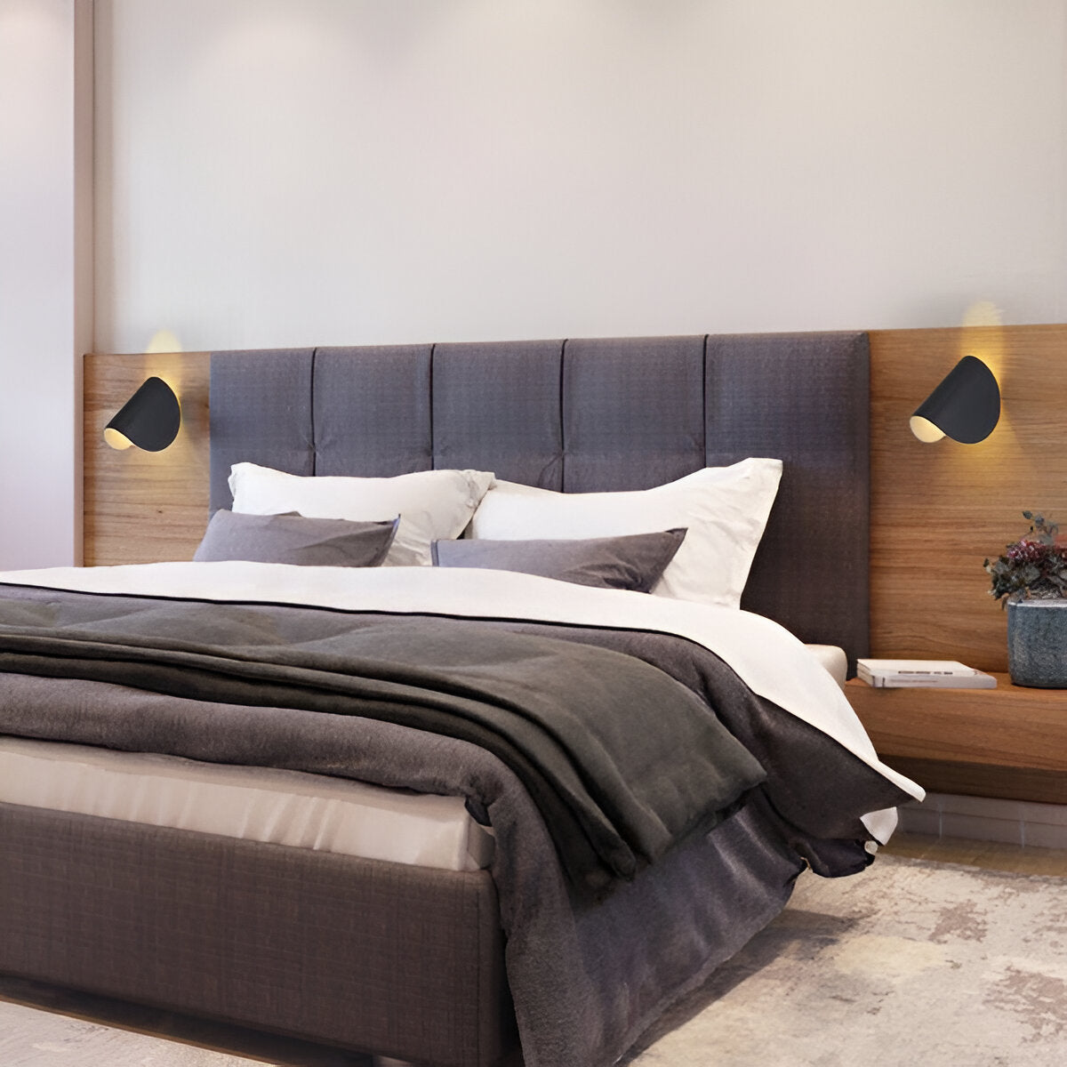 Draaibare Wandlamp Metalen Modern Gebogen Design