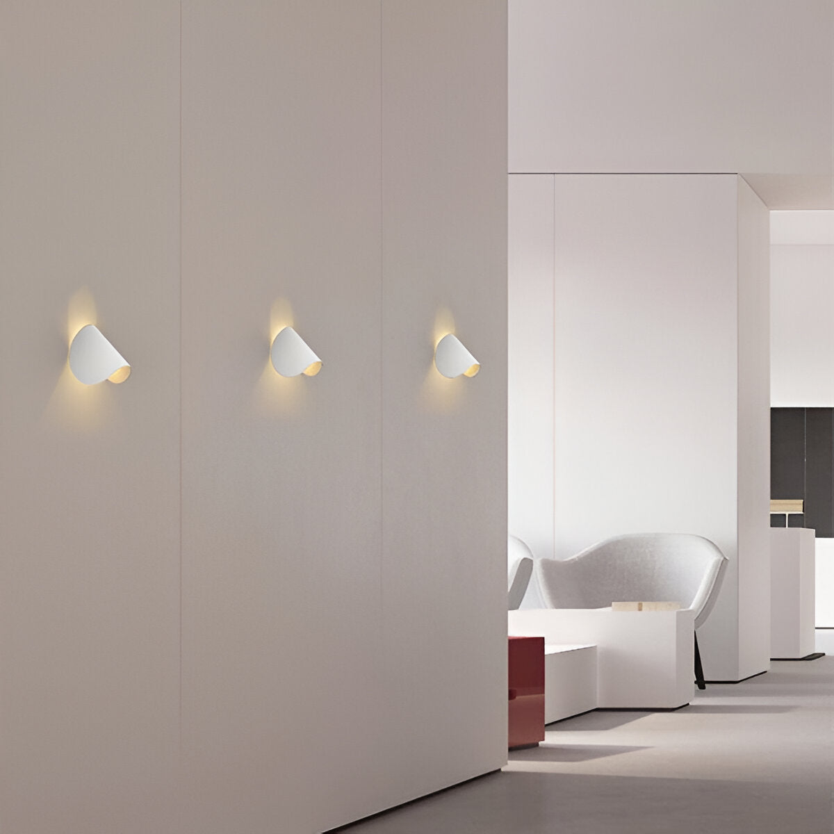 Draaibare Wandlamp Metalen Modern Gebogen Design