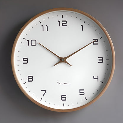 Houten Wandklok Eenvoudig Design voor Woonkamer en Keuken - Velinix