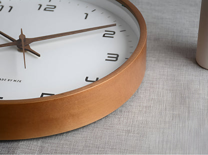 Houten Wandklok Eenvoudig Design voor Woonkamer en Keuken
