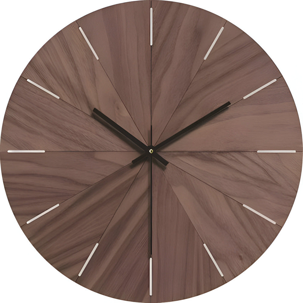 Moderne Houten Wandklok Minimalistisch Design Massief Hout - Velinix