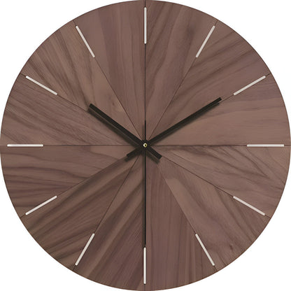 Moderne Houten Wandklok Minimalistisch Design Massief Hout - Velinix