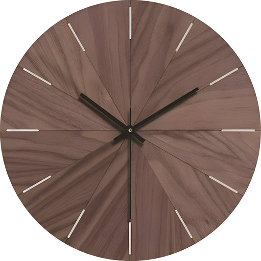 Moderne Houten Wandklok Minimalistisch Design Massief Hout - Velinix