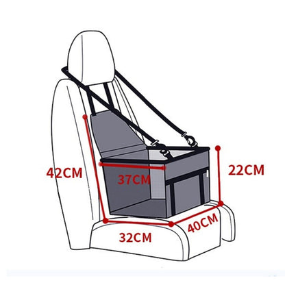 Hondensitplaats Verhoogd Waterdicht met Antislip Bodem voor Auto
