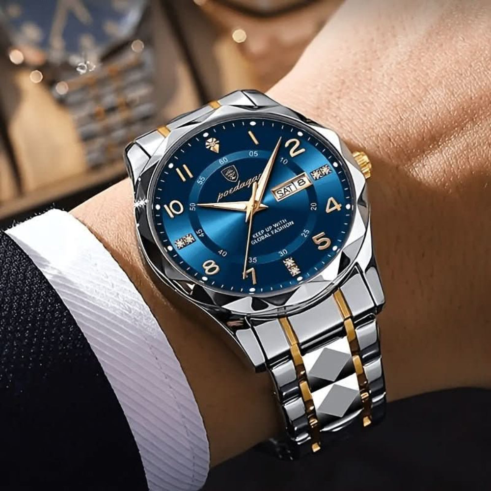 Mannen Sporthorloge Titanium Waterdicht Chronograaf