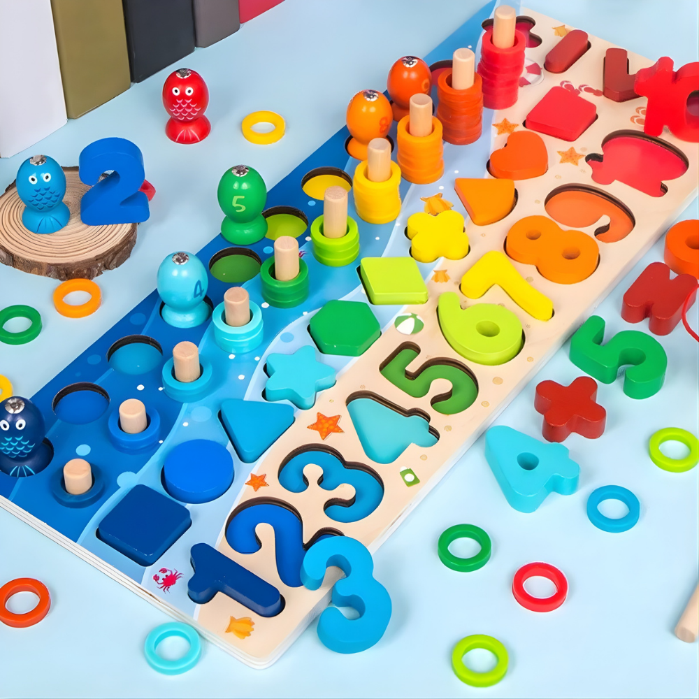 Houten Telraam Montessori Leerbord voor Kinderen