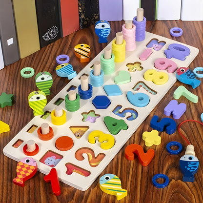 Houten Telraam Montessori Leerbord voor Kinderen